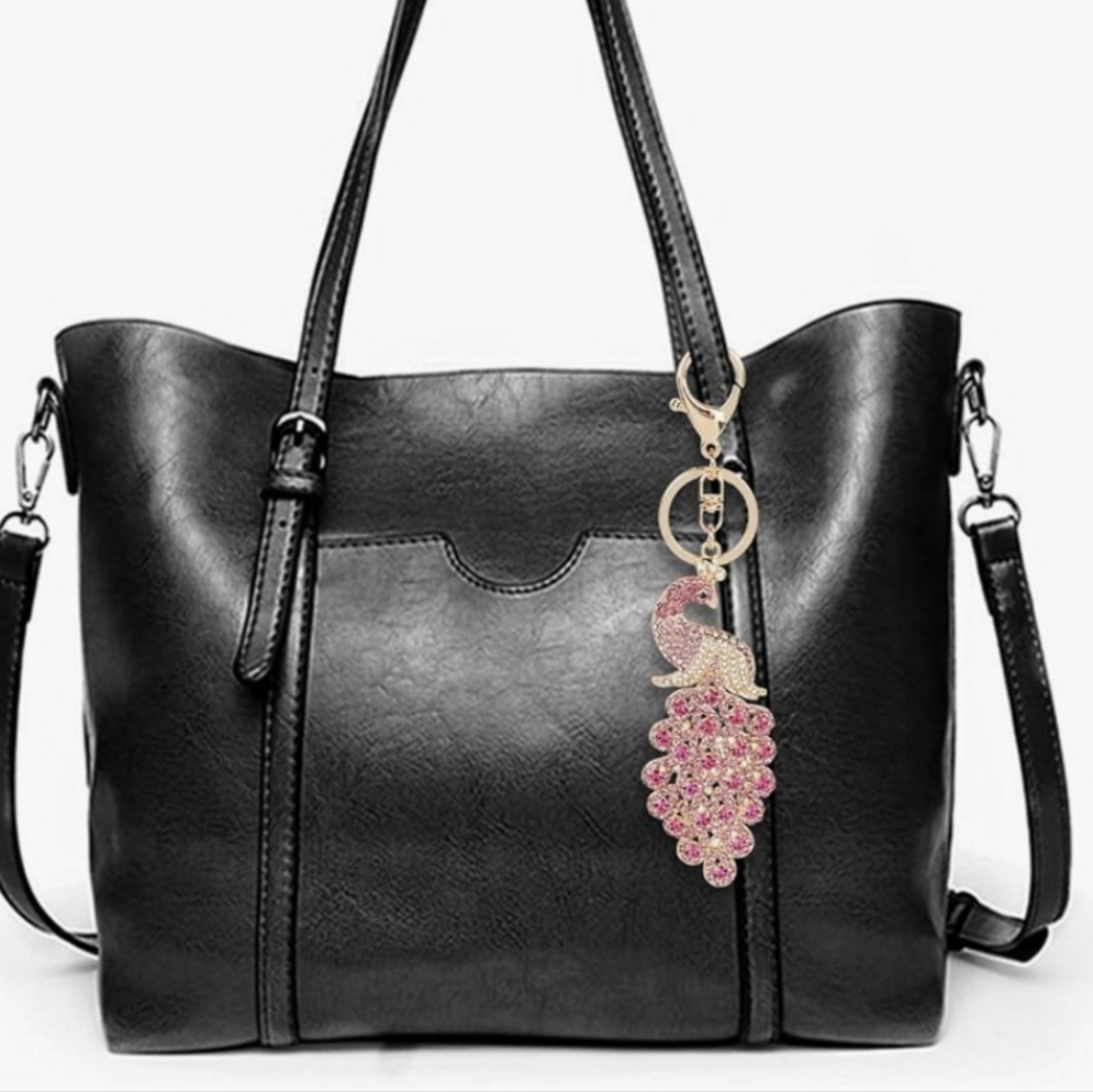 Peacock 🦚 Bag Charm/ Keychain New - Picture 7 of 9